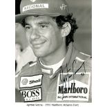 SENNA AYRTON: (1960-1994) Brazilian Motor Racing Driver, Formula One World Champion 1988,