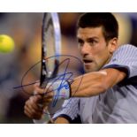 TENNIS: Good selection of signed 8 x 10 photographs by various tennis players comprising: Djokovic,