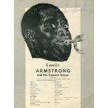 ARMSTRONG LOUIS: (1901-1971) American jazz trumpeter.