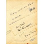 REINHARDT MAX & WERFEL FRANZ: Three signed clipped 12mo pieces, one inscribed,
