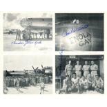 ENOLA GAY: Signed 10 x 8 photograph by three crew members of the Enola Gay individually,
