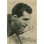 BARTALI GINO: (1914-2000) Italian Cyclist, Winner of the Tour de France 1938 & 1948.