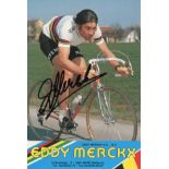 MERCKX EDDY: (1945- ) Belgian racing Cyclist. A five times winner of the Tour 1969-72 & 1974.