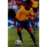 BRAZILIAN FOOTBALLERS: A good selection of signed 4 x 6 photographs, many colour,