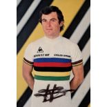CYCLISTS: Selection of three signed colour 4 x 6 photographs by international cyclists,