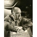 HITCHCOCK ALFRED: (1899-1980) English film director. Vintage signed 5.