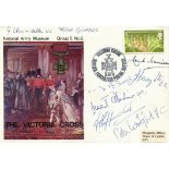 VICTORIA CROSS: A multiple signed commemorative cover issued by the National Army Museum in honour