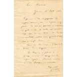 VERDI GIUSEPPE: (1813-1901) Italian Composer. A very fine A.L.S., G.