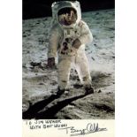 ALDRIN BUZZ: (1930- ) American astronaut, Lunar Module Pilot of Apollo XI (1969).