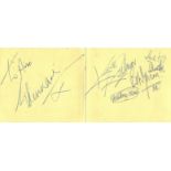 ROLLING STONES THE: Individual vintage blue ink signatures by three members of the English rock