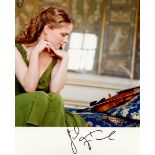 VIOLINISTS: Selection of signed colour 8 x 10 photographs by various leading violinists,