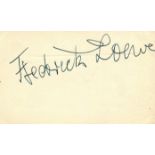 LOEWE FREDERICK: (1901-1988) Austrian-American composer,