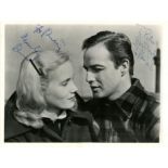 ON THE WATERFRONT: A superb vintage signed and inscribed 9.5 x 7photograph