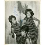 SUPREMES DIANA ROSS & THE: A good vintage signed 8 x 10 photograph by all three members of the