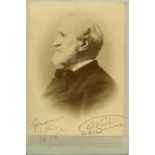 VERDI GIUSEPPE: (1813-1901) Italian Composer. A very fine signed 4 x 6.