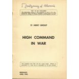 MONTGOMERY B.L.: (1887-1976) British Field Marshal of World War II. An unusual printed 8vo pamphlet