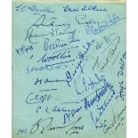 BRITISH GOVERNMENT: A good pair of multiple signed 8vo pages removed from an autograph album