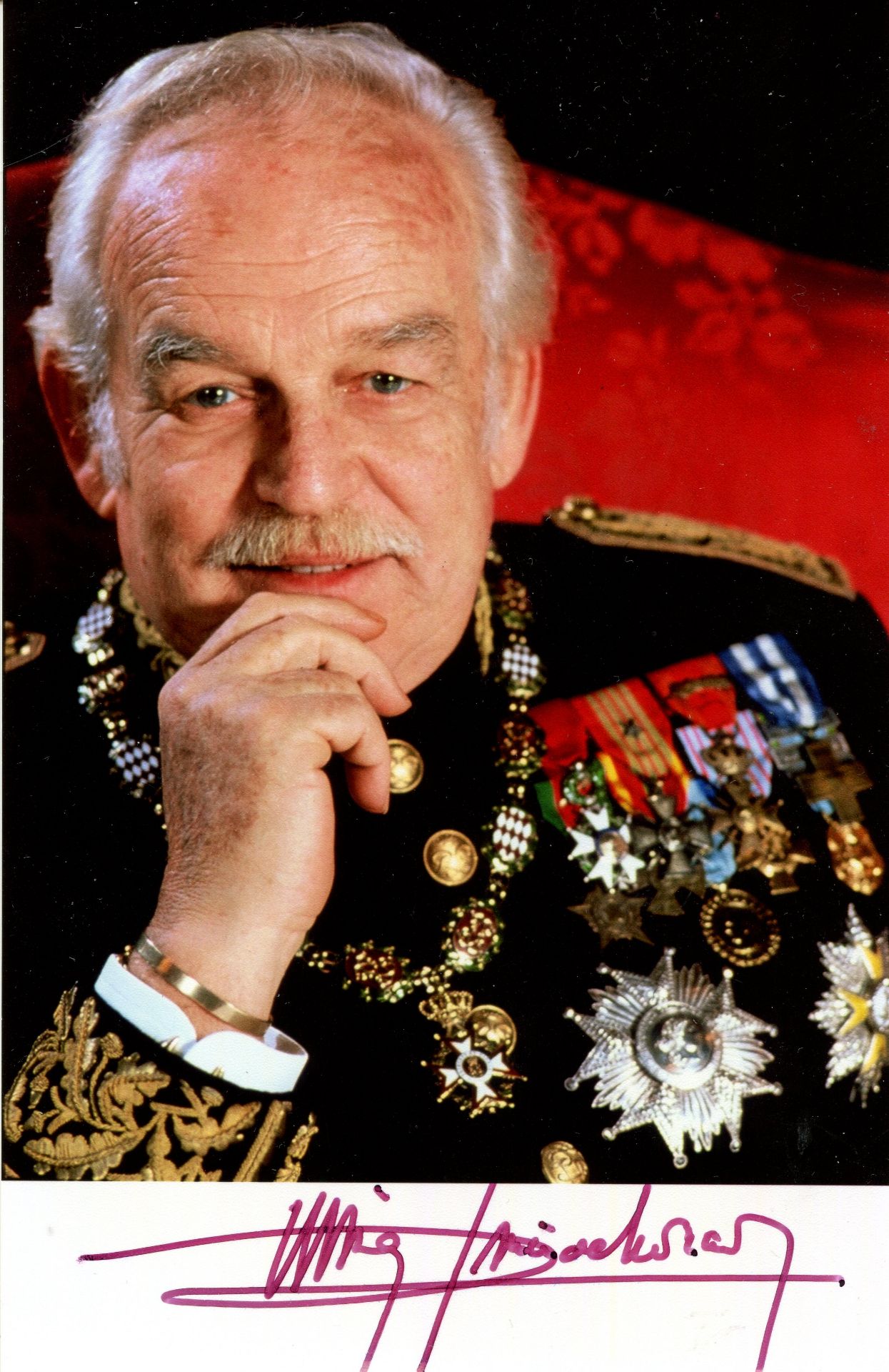 RAINIER III: (1923-2005) Prince of Monaco 1949-2005.