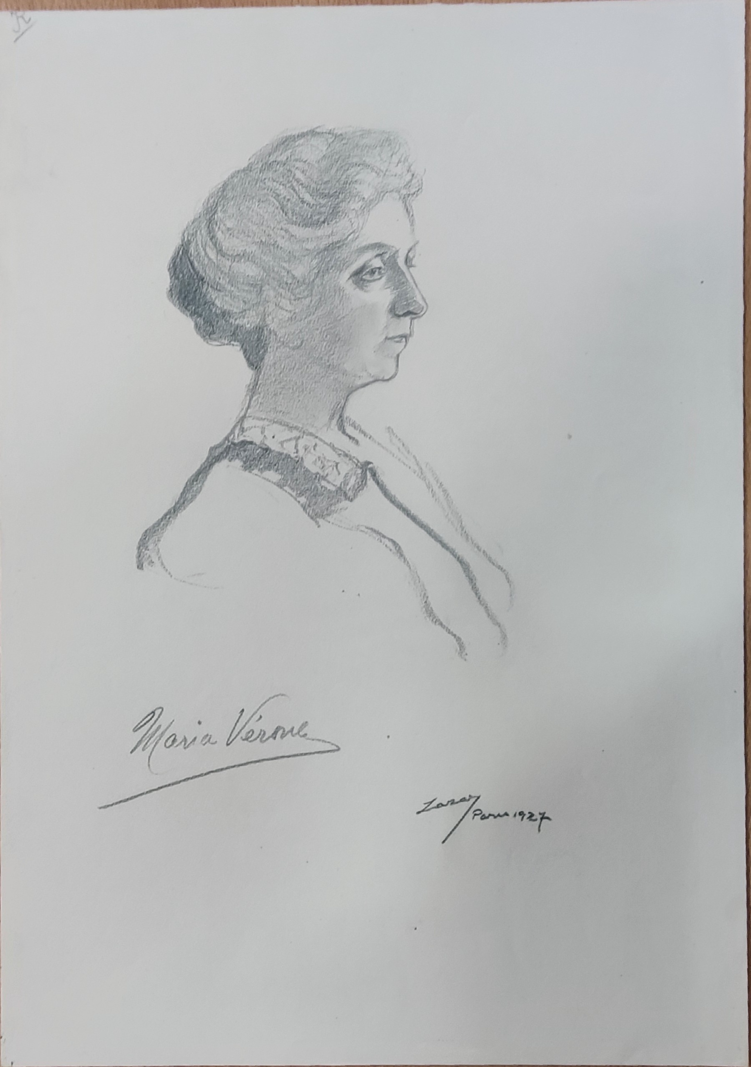 FAMOUS MEN & WOMEN: An unusual, good selection of original pencil portraits, - Image 9 of 9