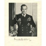 MOUNTBATTEN LOUIS: (1900-1979) British Admiral of World War II,