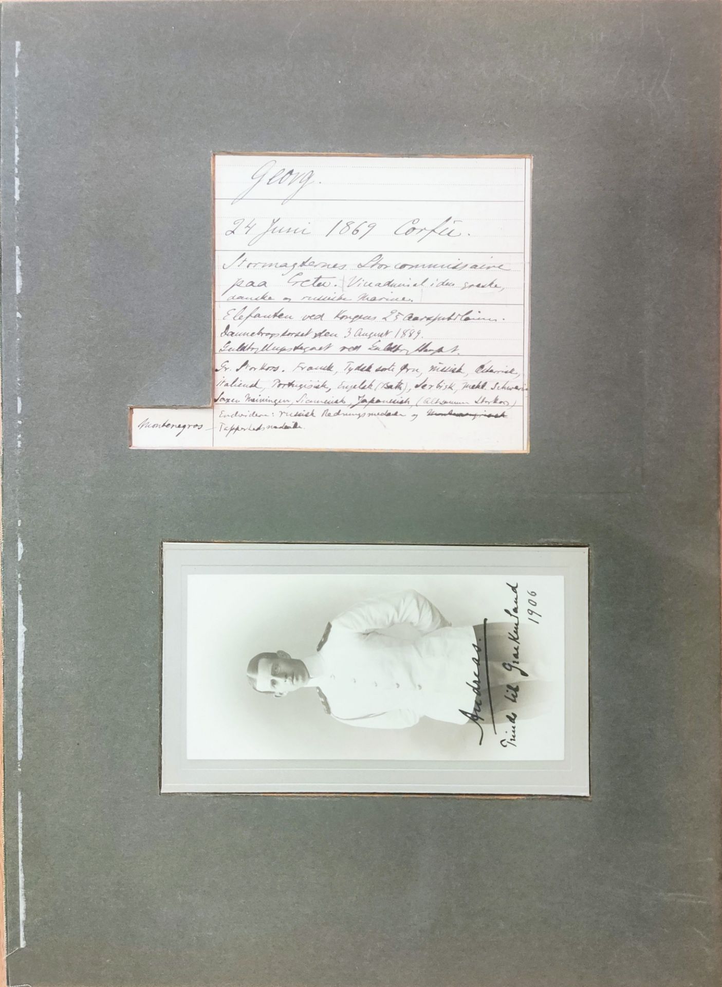 ROYALTY: A pair of stiff card folio pages removed from an album featuring window mounted signed - Bild 2 aus 12
