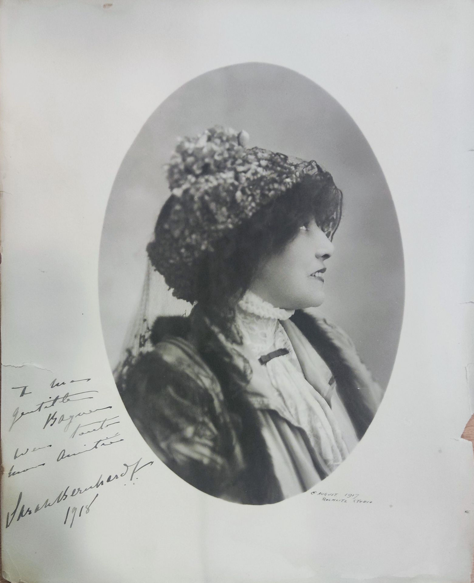 BERNHARDT SARAH: (1844-1923) French stage actress.