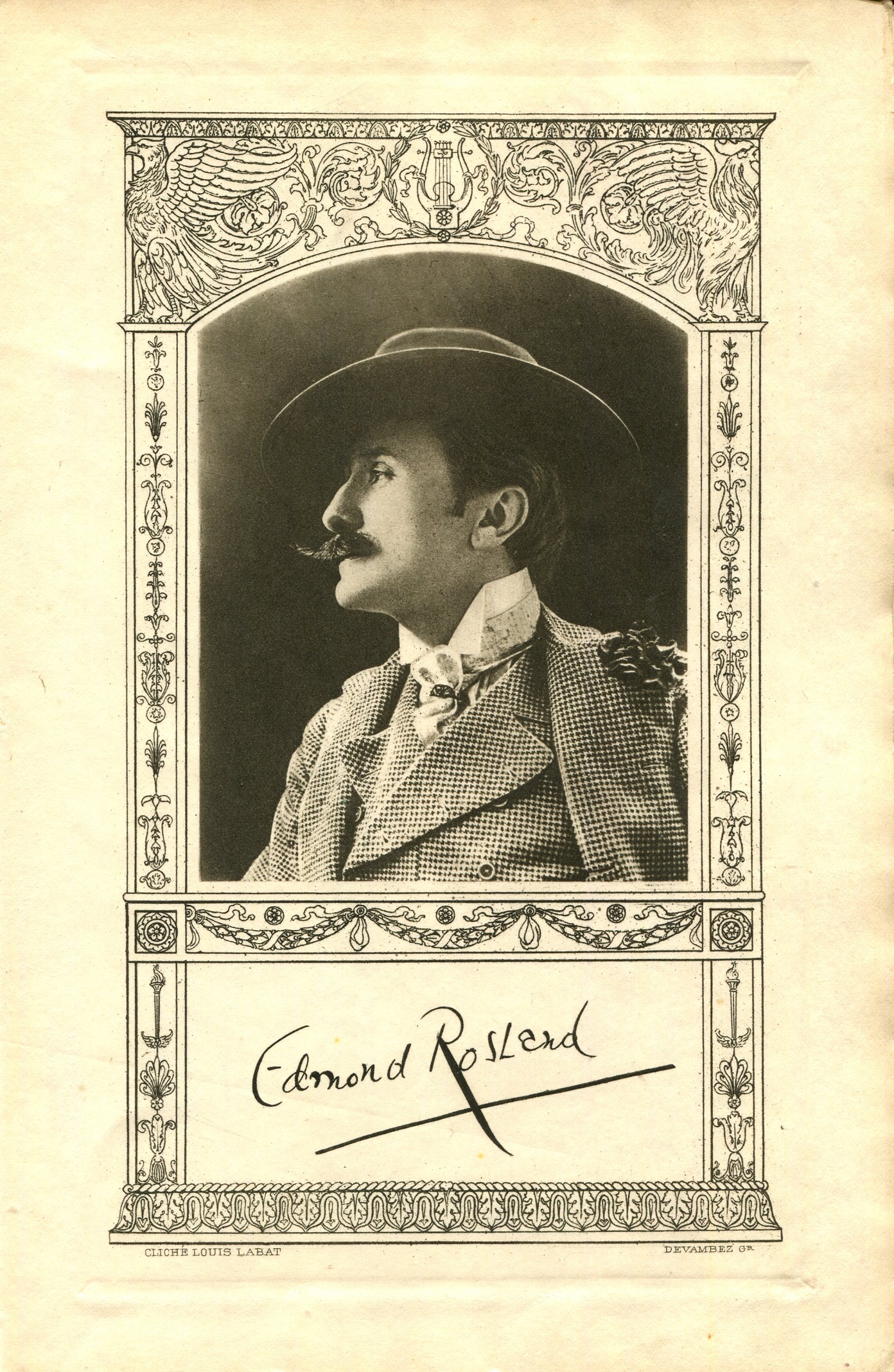 ROSTAND EDMOND: (1868-1918) French Poet. Best known for his play Cyrano de Bergerac. A very fine A. - Image 4 of 9