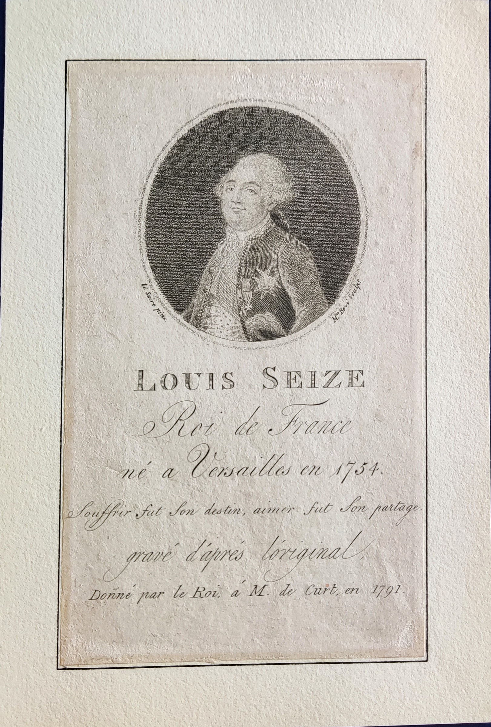 LOUIS XVI: (1754-1793) King of France 1774-92, - Image 3 of 7