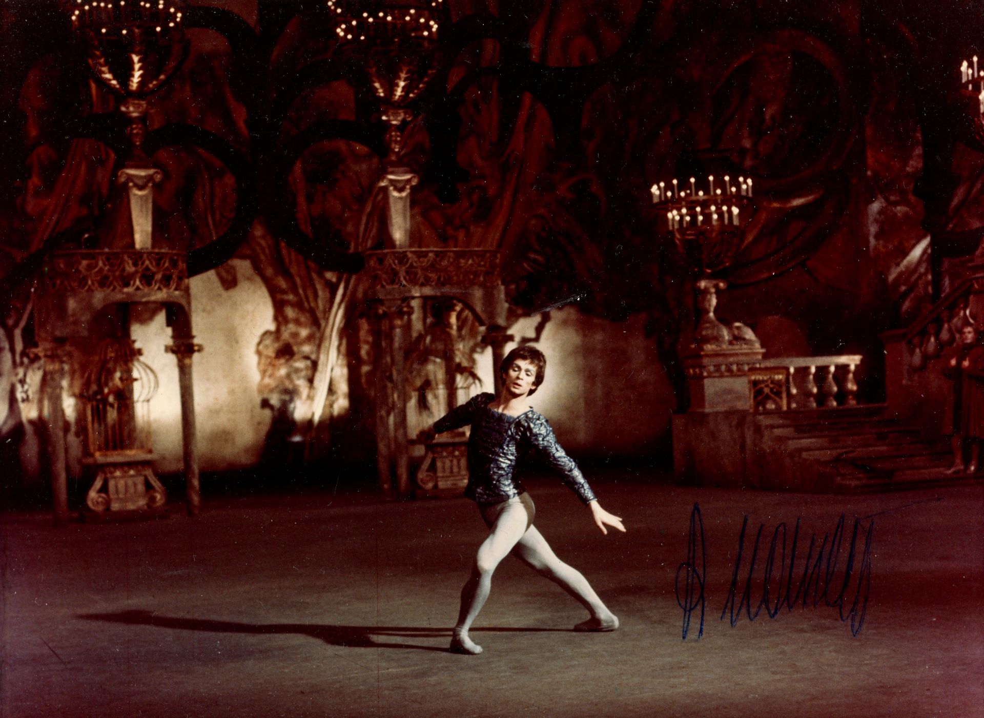 NUREYEV RUDOLF (1938-1993) Soviet ballet dancer. Signed colour 9.