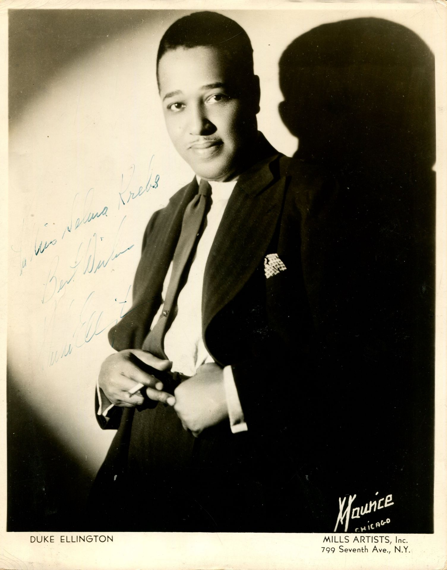 ELLINGTON DUKE: (1899-1974) American jazz composer and pianist.