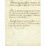 CONDORCET NICOLAS DE: (1743-1794) Marquis de Condorcet. French philosopher & mathematician. D.S.