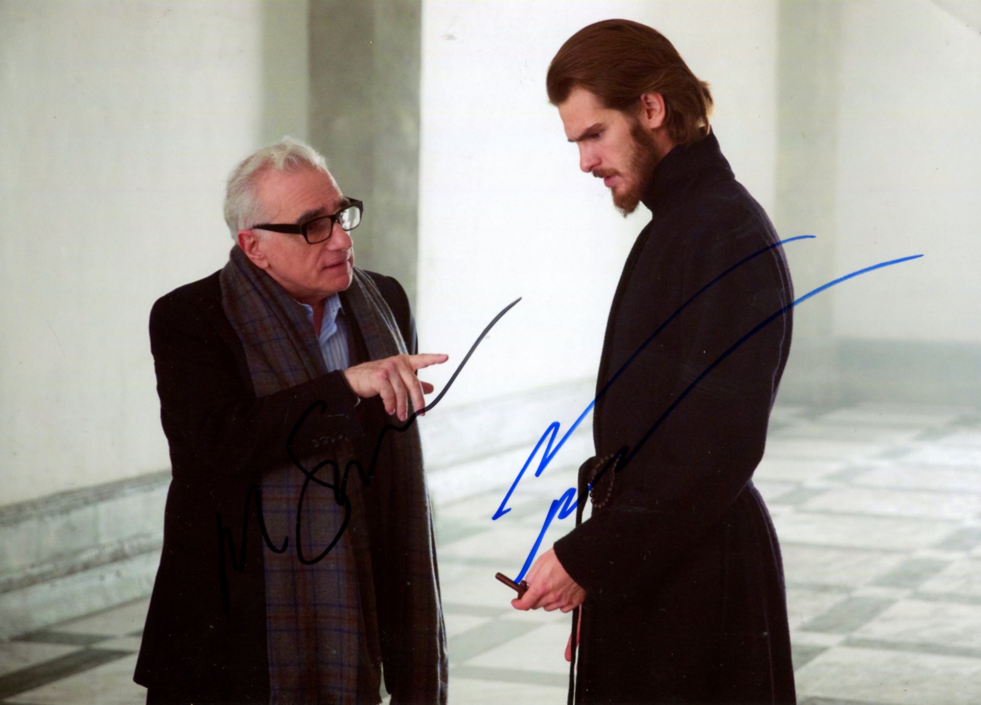 SCORSESE & GARFIELD: Martin Scorsese (1942- ) American film Director, Academy Award winner,