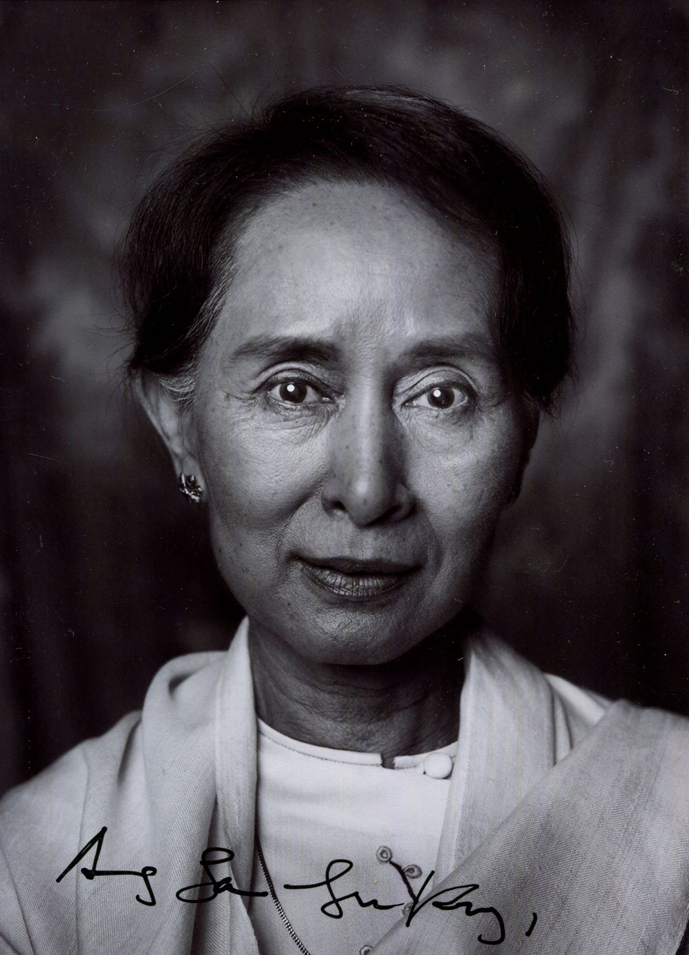 AUNG SAN SUU KYI: (1945- ) Burmese Politician, Diplomat and Author. Prime Minister of Myanmar.