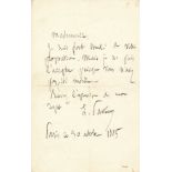 PASTEUR LOUIS: (1822-1895) French Chemist & Microbiologist. An excellent content A.L.S., `L.
