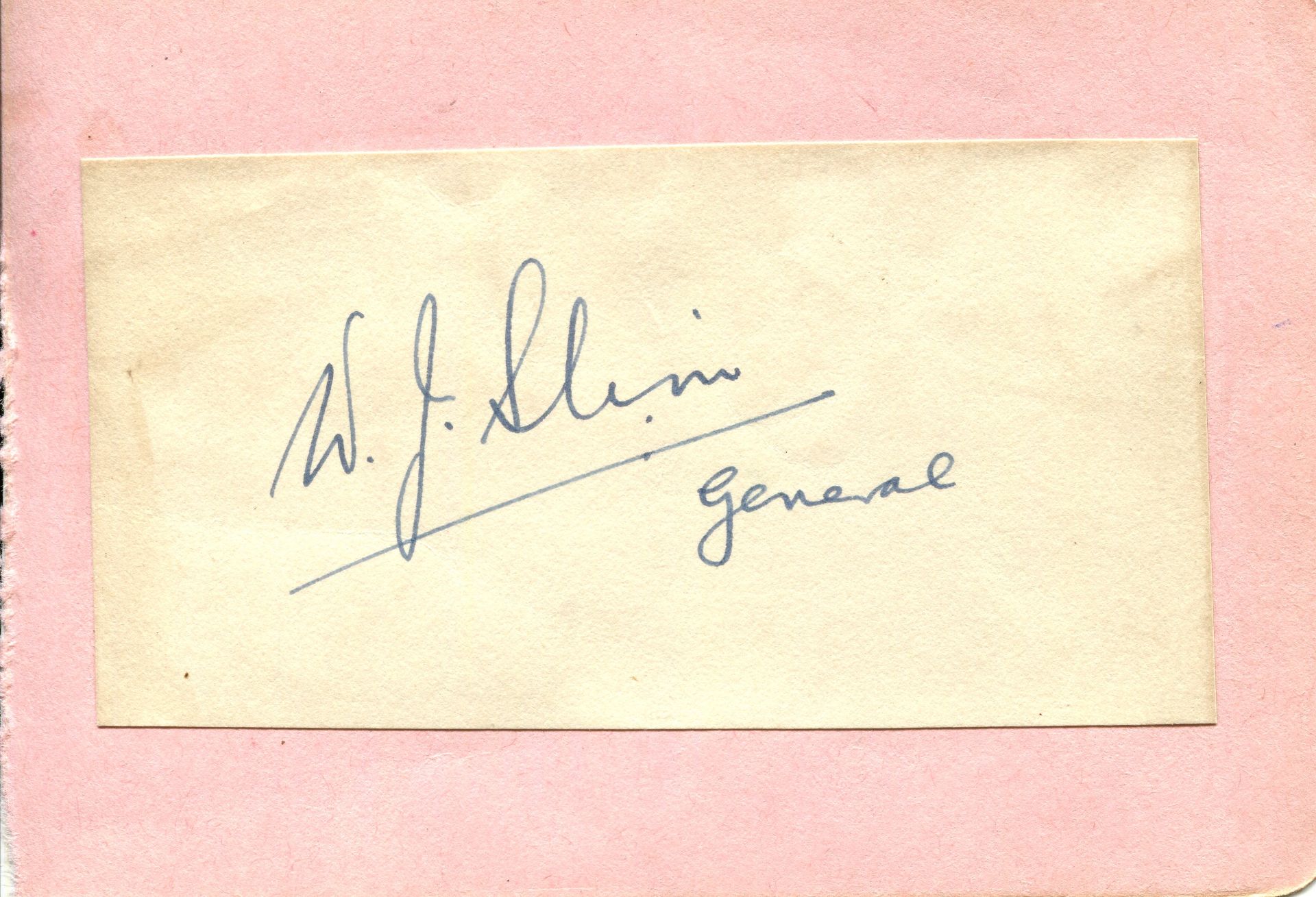 [INDIA]: A page removed from an autograph album individually signed by Louis Mountbatten - Bild 2 aus 2