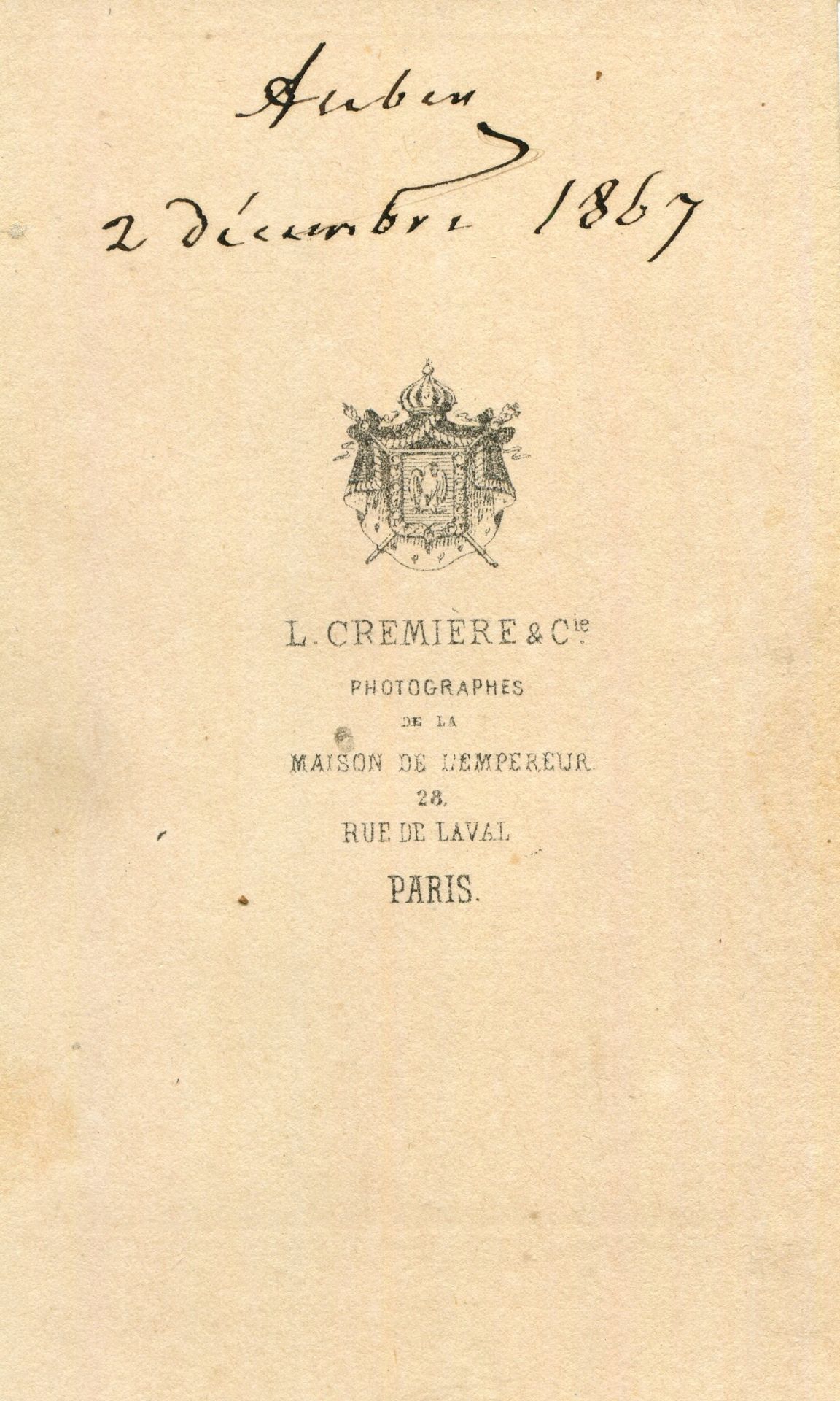 AUBER DANIEL: (1782-1871) French composer. - Bild 2 aus 2