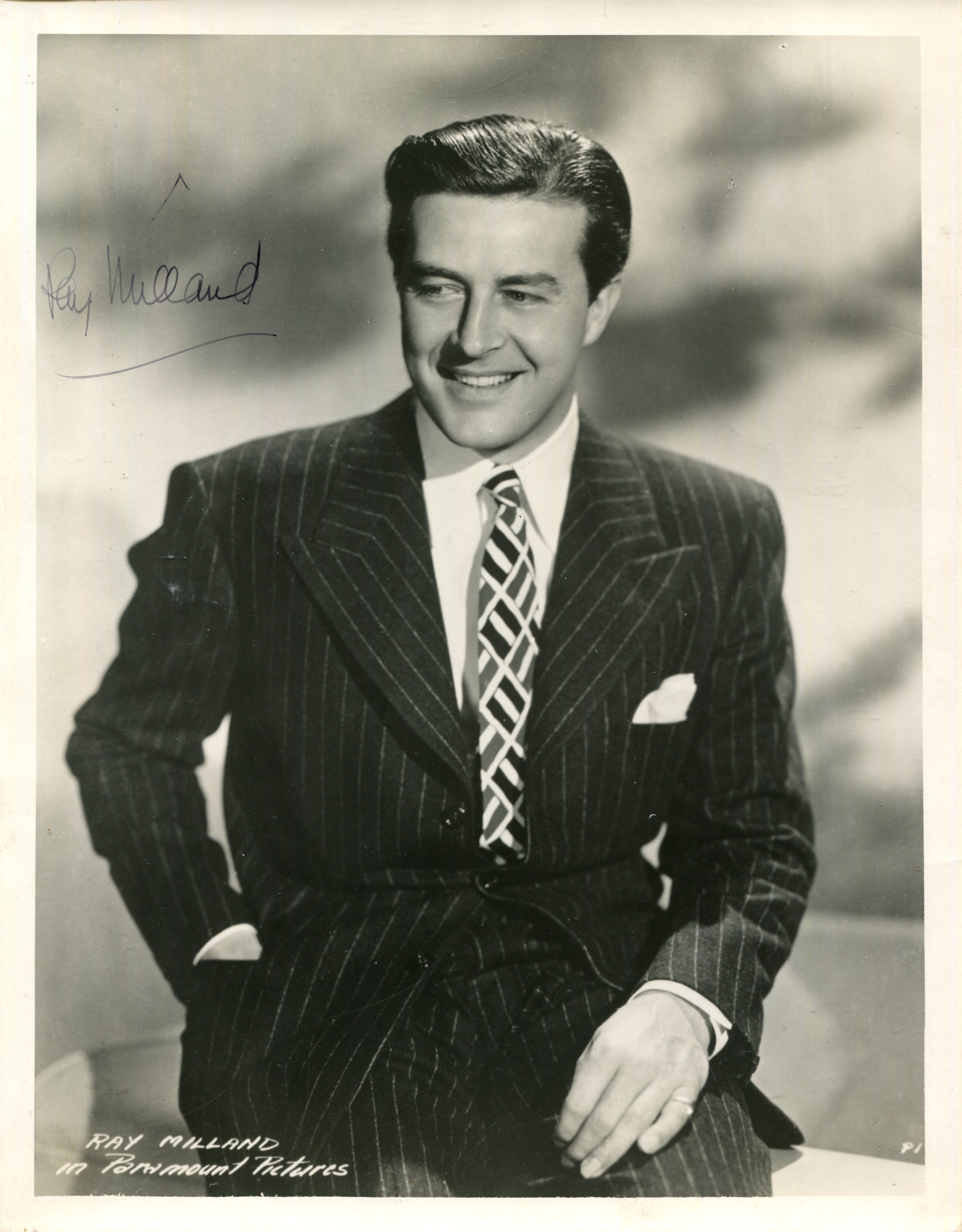 MILLAND RAY: (1907-1986) Welsh-American actor, Academy Award winner.