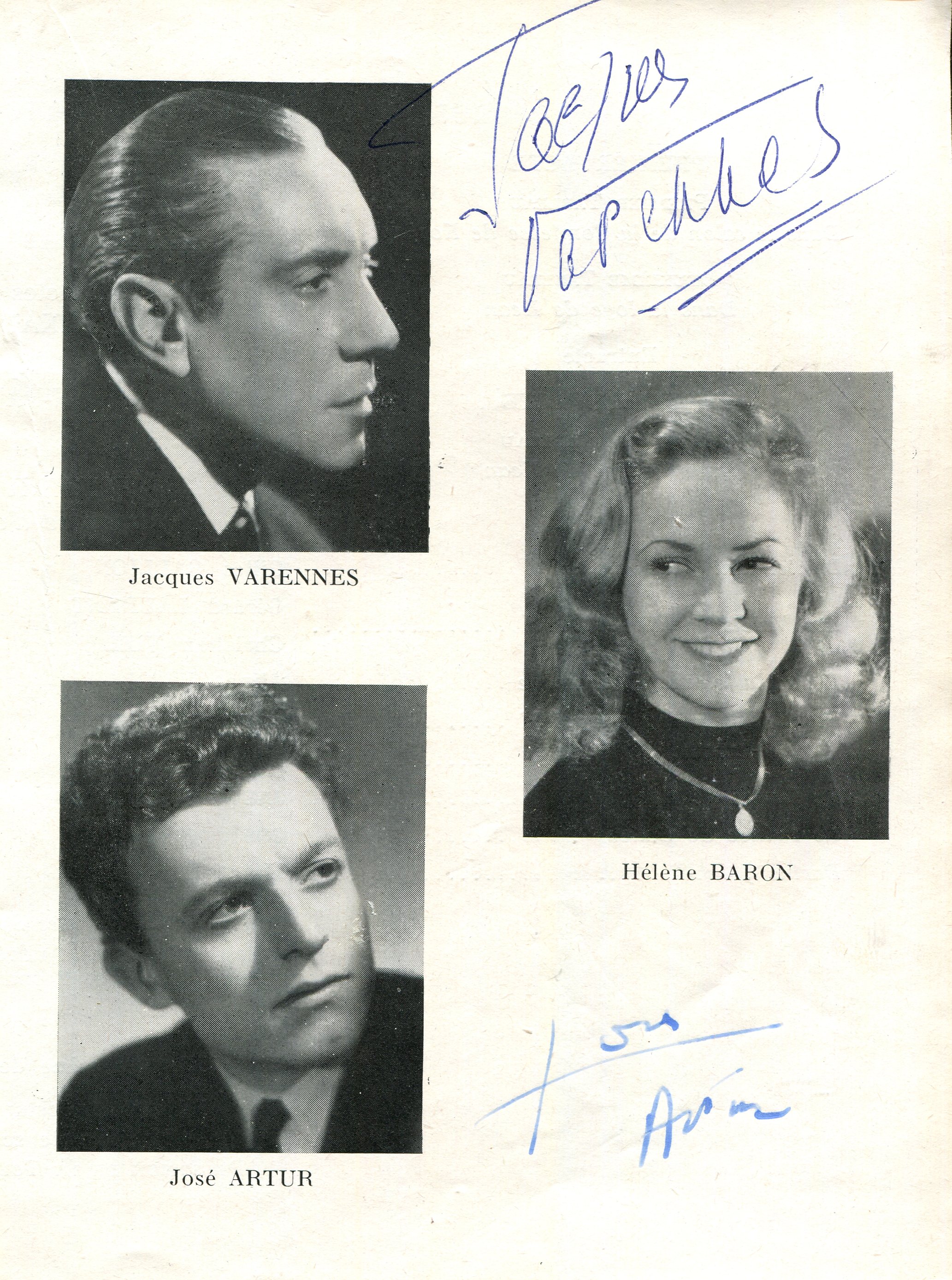 FRENCH THEATRE: Small selection of multiple signed theatre programmes by various actors, - Image 10 of 19