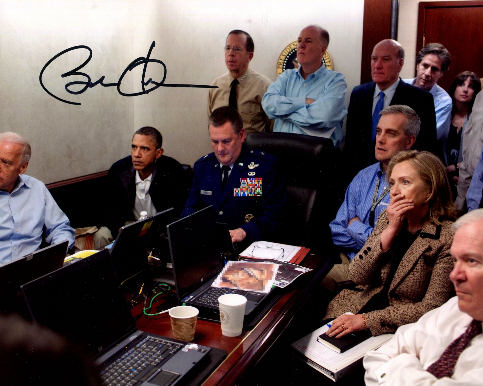 OBAMA BARACK: (1961- ) American President 2009-17, Nobel Peace Prize winner, 2009.