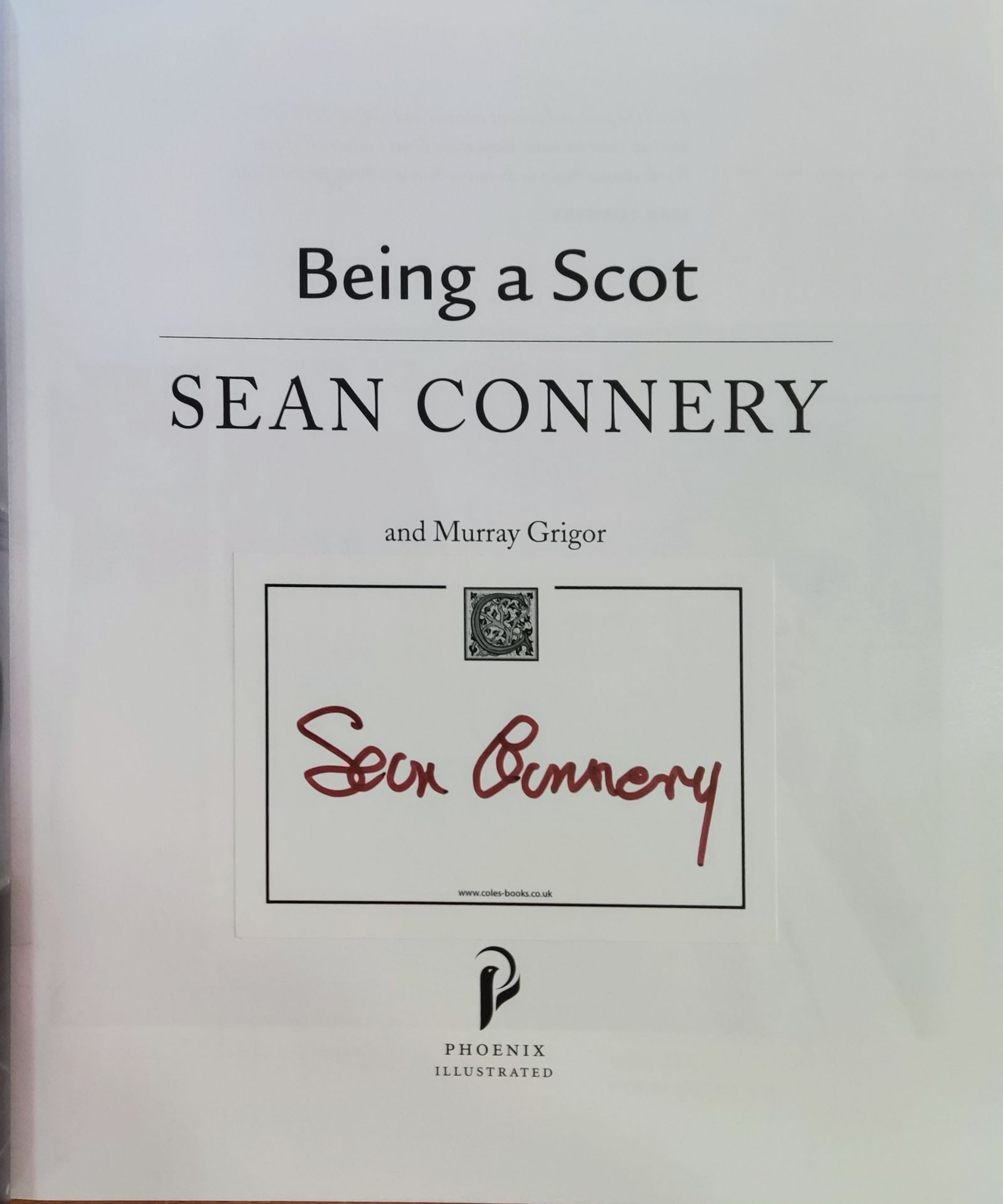 CONNERY SEAN: (1930-2020) Scottish Actor, famous for his portrayal of James Bond.