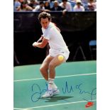 MCENROE JOHN: (1959- ) American tennis Player, former world number one. A fine colour signed 8.
