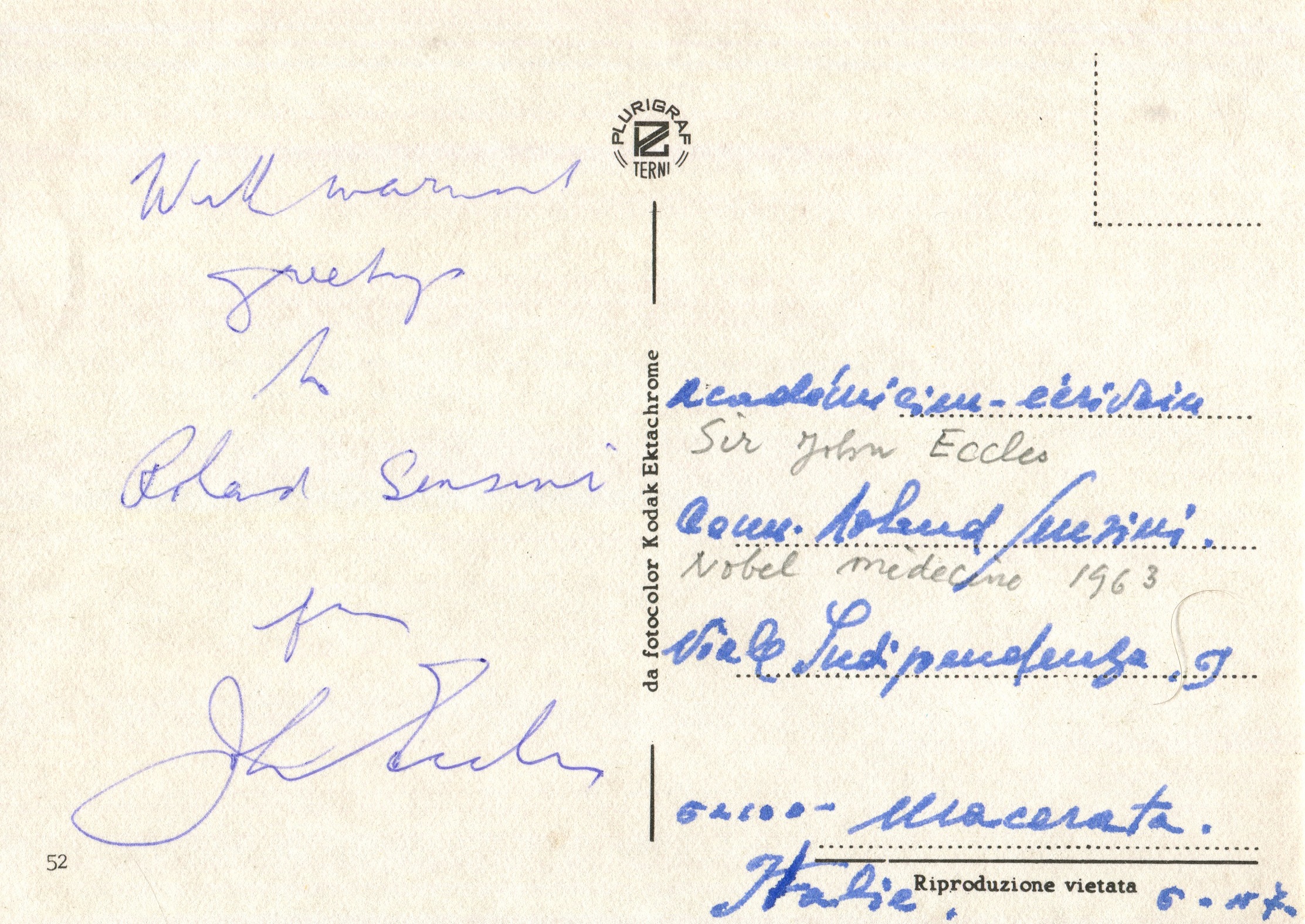 NOBEL PRIZE WINNERS: Selection of individual ink signatures, - Image 6 of 15