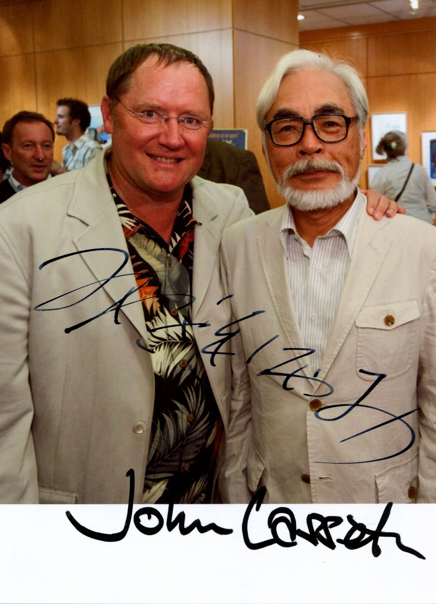 MIYAZAKI & LASSETER: Hayao Miyazaki (1941- ) Japanese Filmmaker of animated feature films.