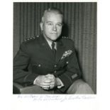 UNITED STATES ARMY: Small selection of vintage signed 8 x 10 photographs and signed cards (2) by