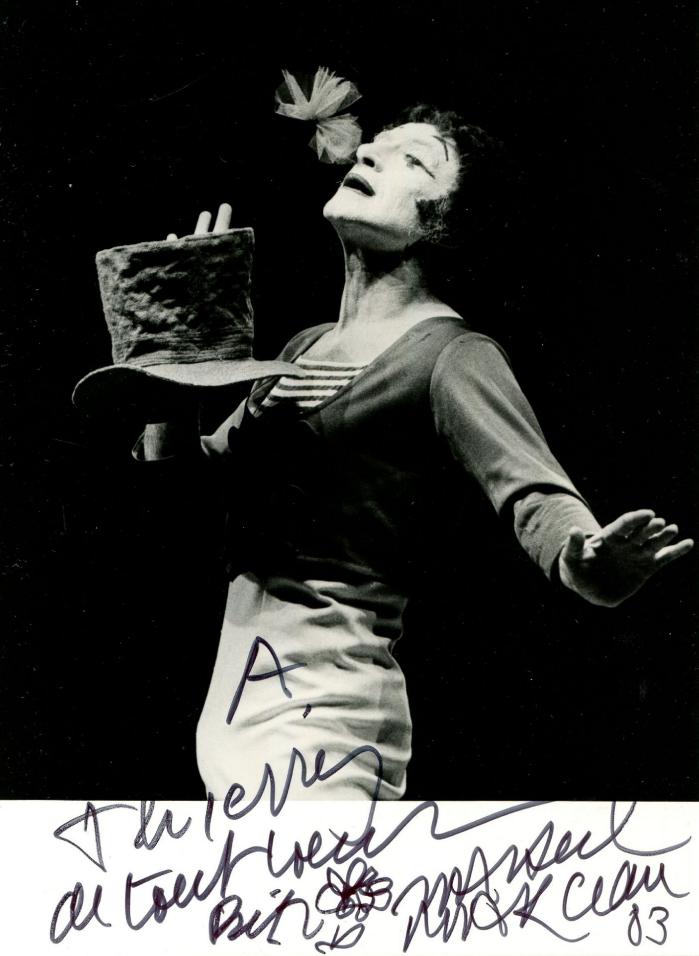 MARCEAU MARCEL: (1923-2007) French mime Artist and Actor.