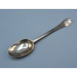 A William III Silver Trefid Spoon by Lawrence Jones, 15 cms long