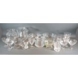 A Collection Of Glassware to include drinking glasses, bowls, vases and jugs