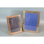 A London Silver Rectangular Photograph Frame, 22 x 16 cms together with another similar London