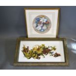 Early 19th Century English School 'Still Life Summer Flowers' within oval mount, 28 x 23 cms