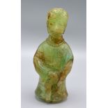 A Chinese Jade Carving Of Figural Form 20 cms tall